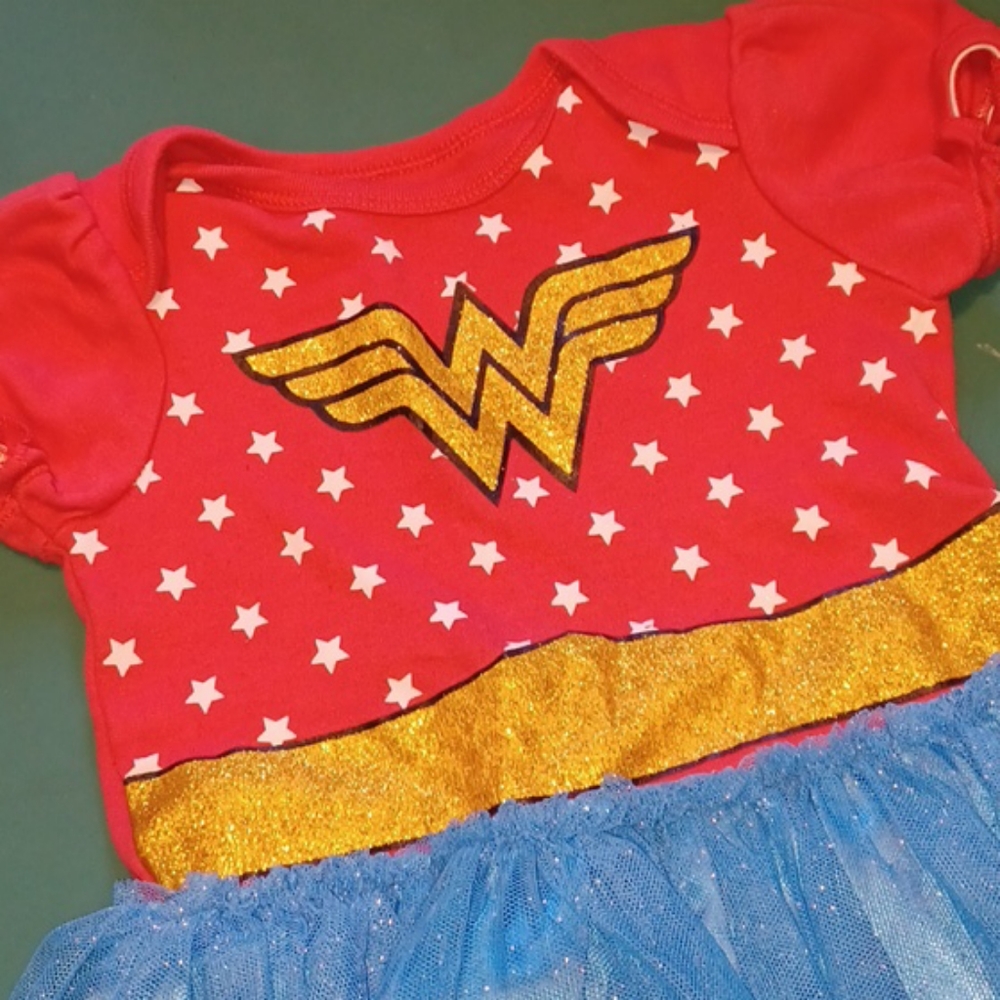 DC Comics Red and Blue Wonder Woman Bodysuit - Picture 2 of 6